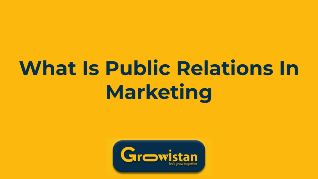 what is public relations in marketing